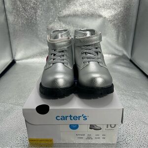Carter's Metallic Silver Kids Boots